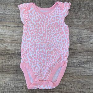 Bundles Baby Place Leopard Print Onesie Pink 3-6M